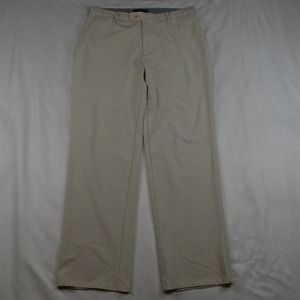 Peter Milar Wicking 32 x 31 Element Khaki Tech Wicking Golf Straight Dress Pants